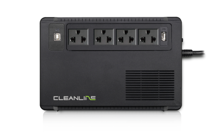 CLEANLINE Evolution-1000VA UPS Line Interactive พร้อม Stabilizer และ USB Fast Charge