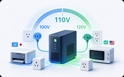 UPS สำหรับใช้งานกับไฟฟ้า 100V 110V 120V และอุปกรณ์นำเข้าจากญี่ปุ่นหรืออเมริกา