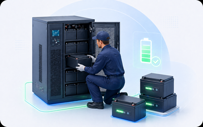 แบตเตอรี่สำหรับ UPS และบริการเปลี่ยนแบตเตอรี่เครื่องสำรองไฟขนาดใหญ่