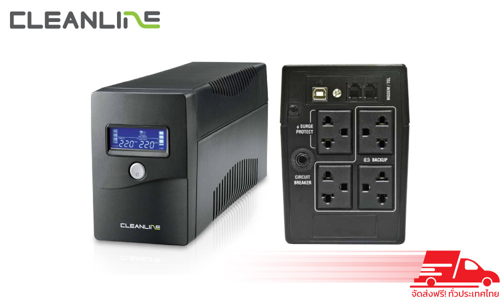 CLEANLINE MD-1000V Line Interactive UPS 1000VA 550W