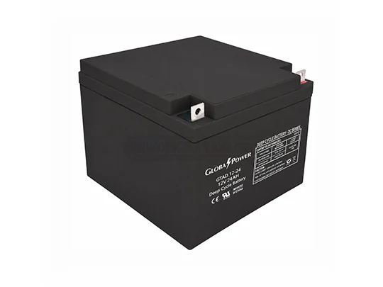 GlobalPower Battery GTAD12-24 แบตเตอรี่ Deep Cycle AGM VRLA 12V 24Ah สำหรับ UPS และ Solar