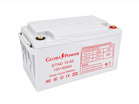 GlobalPower Battery GTAD12-65 แบตเตอรี่ Deep Cycle AGM VRLA 12V 65Ah สำหรับ UPS และ Solar