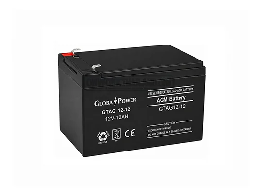 GlobalPower Battery GTAG12-12 แบตเตอรี่ 12V 12Ah AGM VRLA สำหรับ UPS