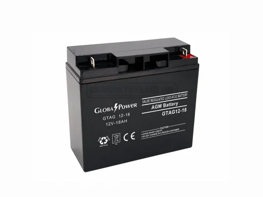 GlobalPower Battery GTAG12-18 L1 แบตเตอรี่ 12V 18Ah AGM VRLA สำหรับ UPS