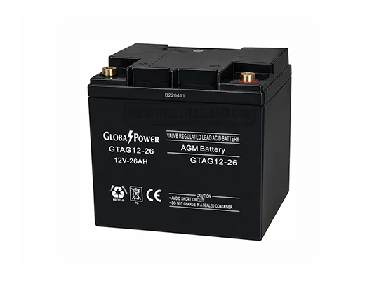 GlobalPower Battery GTAG12-26 แบตเตอรี่ 12V 26Ah AGM VRLA สำหรับ UPS
