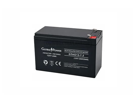 GlobalPower Battery GTAG12-7.2 แบตเตอรี่ 12V 7.2Ah AGM VRLA สำหรับ UPS