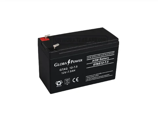 GlobalPower Battery GTAG12-7.5 แบตเตอรี่ 12V 7.5Ah AGM VRLA สำหรับ UPS