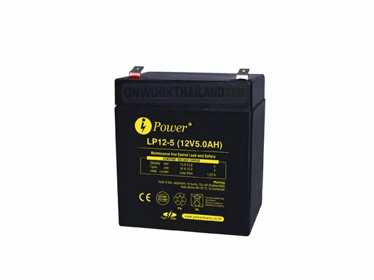 iPower Battery LP12-5 แบตเตอรี่ 12V 5Ah AGM VRLA สำหรับ UPS