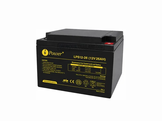 iPower Battery LPS12-26 แบตเตอรี่ 12V 26Ah AGM VRLA สำหรับระบบสำรองไฟ