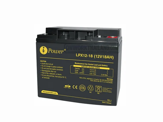 iPower Battery LPX12-18 แบตเตอรี่ 12V 18Ah AGM VRLA สำหรับ UPS