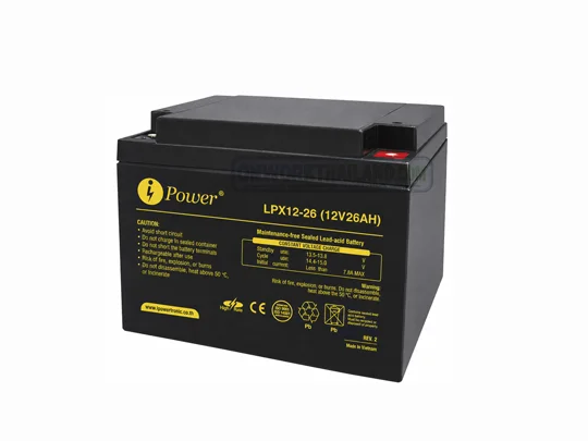 iPower Battery LPX12-26 แบตเตอรี่ 12V 26Ah AGM VRLA สำหรับ UPS