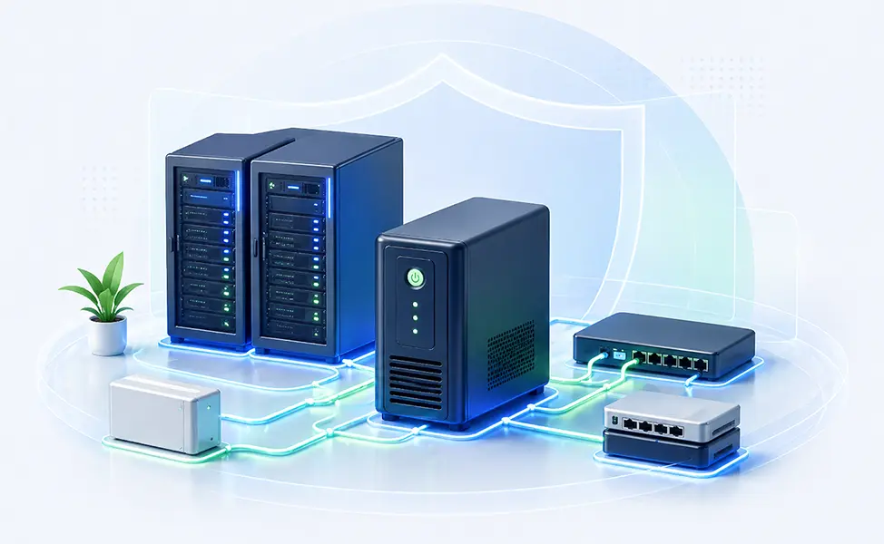 UPS สำหรับงานสำคัญสูง Server Network Control Room และระบบที่ต้องการไฟต่อเนื่อง