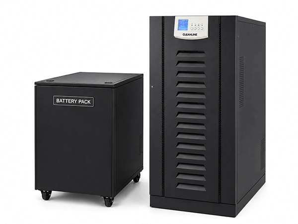 CLEANLINE เครื่องสำรองไฟ Isolation Transformer รุ่น G-40K33 พร้อมตู้แบตเตอรี่ PB-07