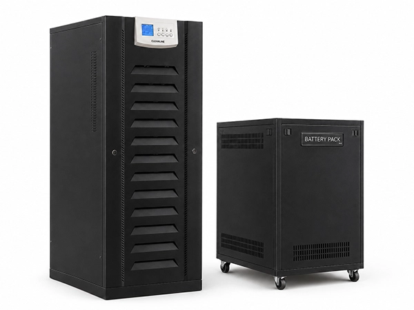 CLEANLINE เครื่องสำรองไฟ Isolation Transformer รุ่น G-80K33 พร้อมตู้แบตเตอรี่ PB-07