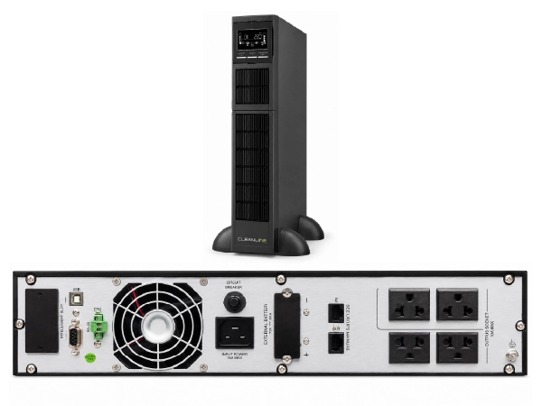 CLEANLINE True Online 1 Phase UPS รุ่น TR-1000 แบบ Rack-mount 1kVA
