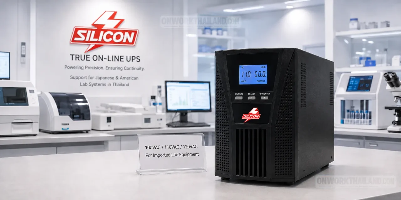 SILICON True On-Line UPS 100Vac 110Vac 120Vac สำหรับ Japanese & American imported lab equipment และเครื่องมือแล็บที่ต้องการไฟฟ้าเสถียร