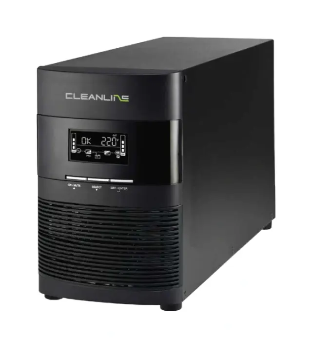 Cleanline UPS T-1000 V3 และ T-1500 V3 เครื่องสำรองไฟ True Online Double Conversion PF1.0 ด้านหน้า